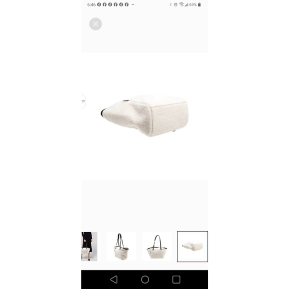 Neiman Marcus Shearling Tote Bag - Picture 5 of 5